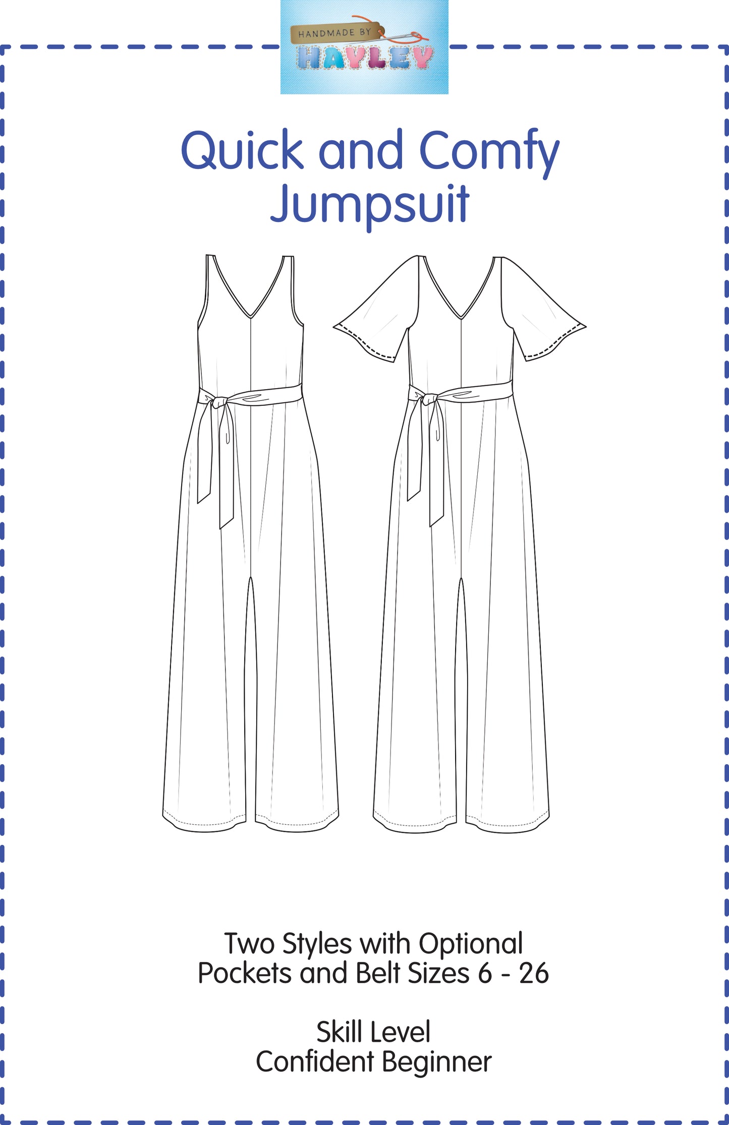 Quick and Comfy Jumpsuit Sizes 6 -26 Pattern