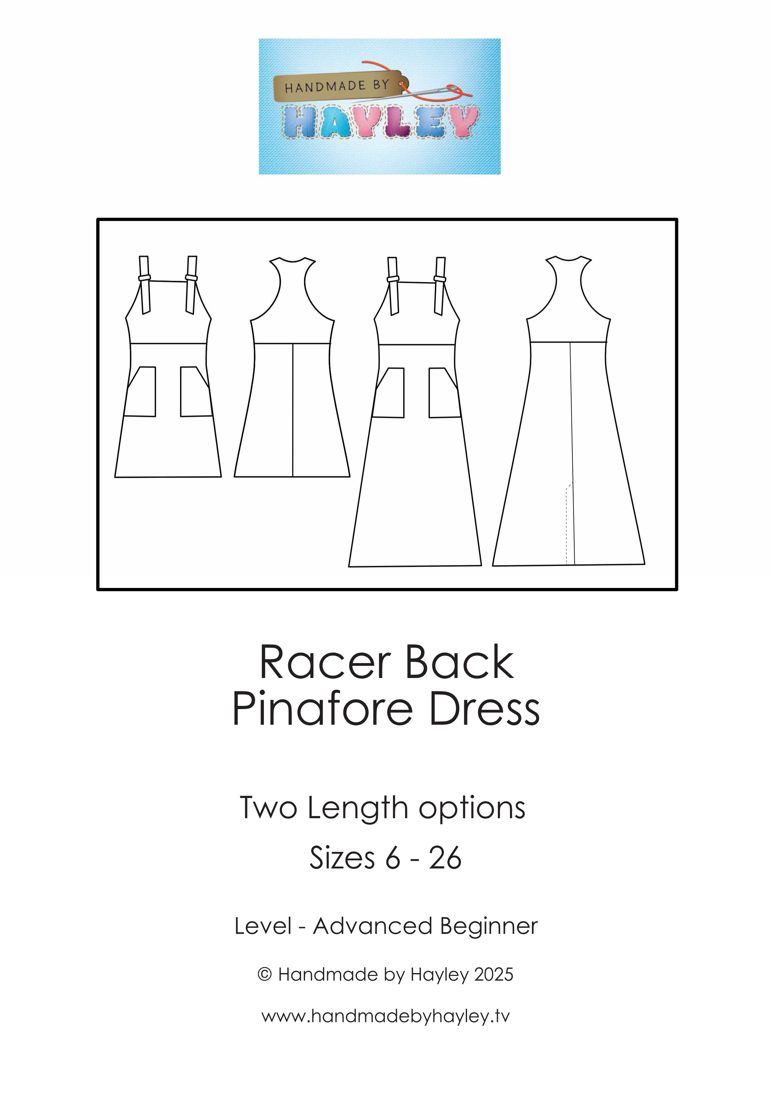 Pinafore Dress Pattern – Handmade by Hayley