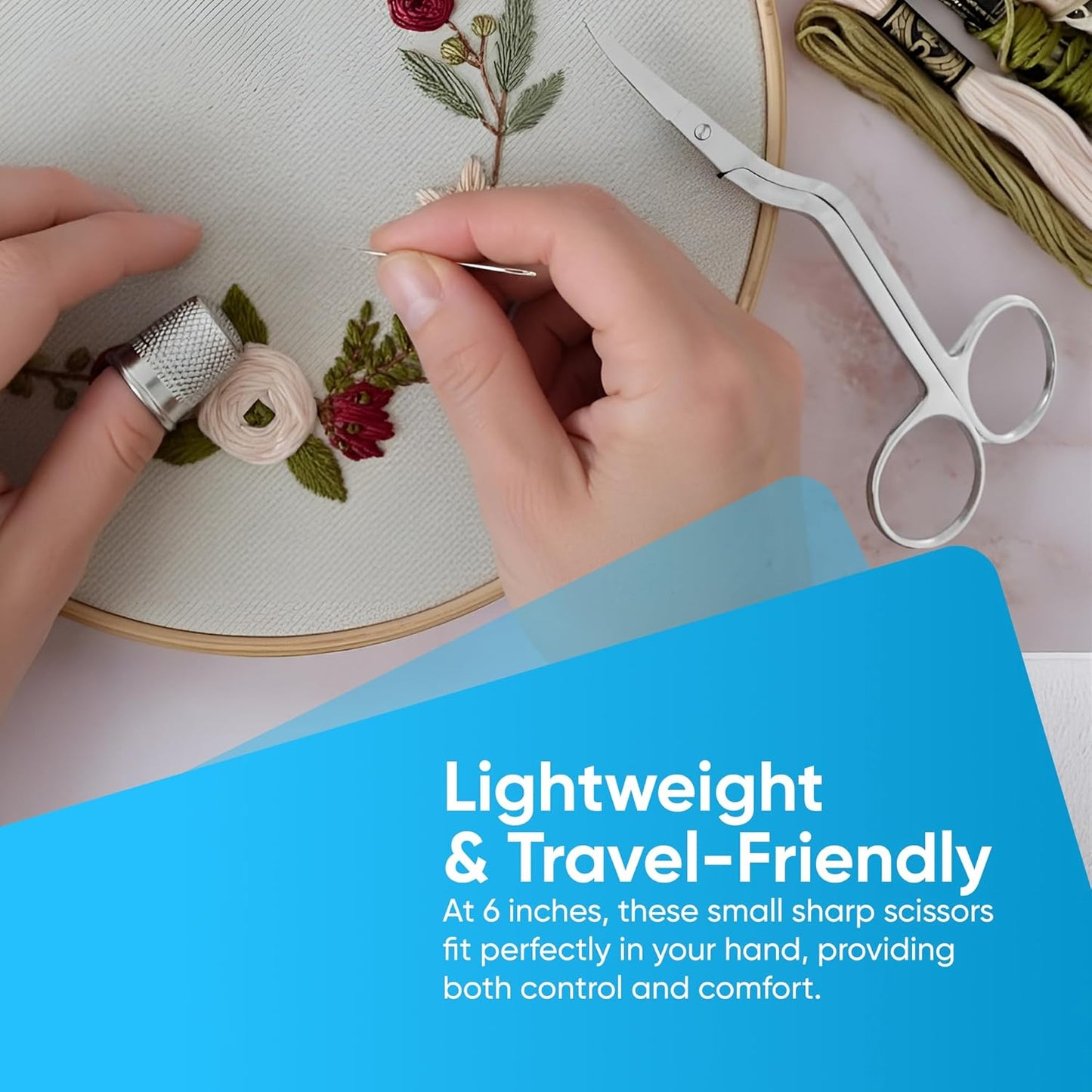 Double Curved Embroidery Scissors