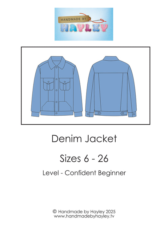 Denim Jacket Pattern with Free Gift (while stocks last)