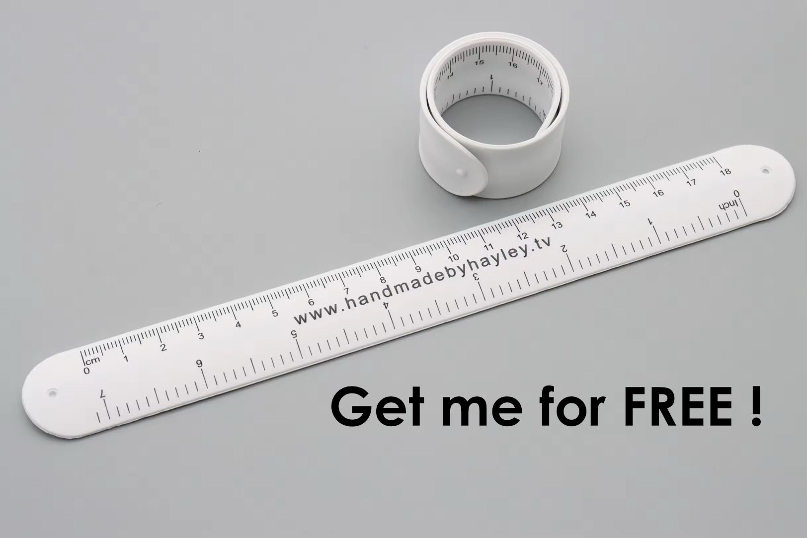 Handmade by Hayley Snap Ruler - Get me for FREE