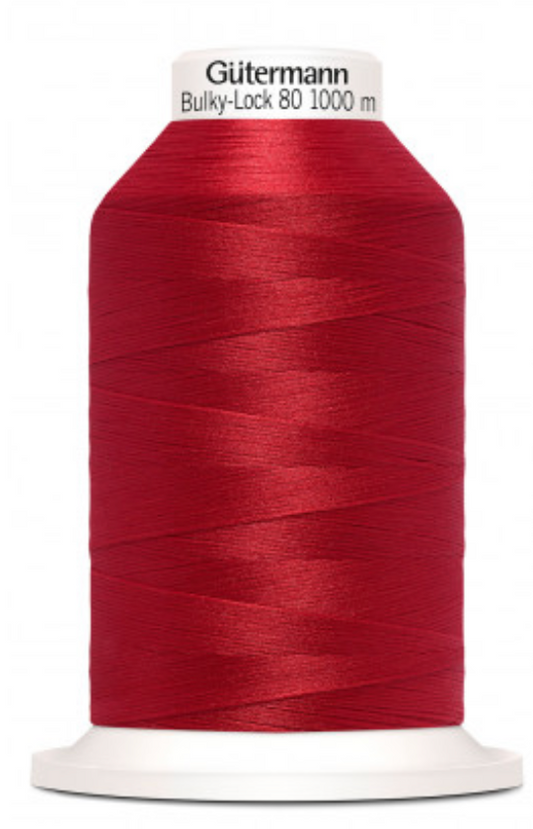 Gutermann Overlock/Coverlock Thread RED- Pack of 5 TO CLEAR