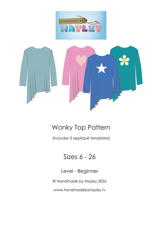 Wonky Top Paper Pattern